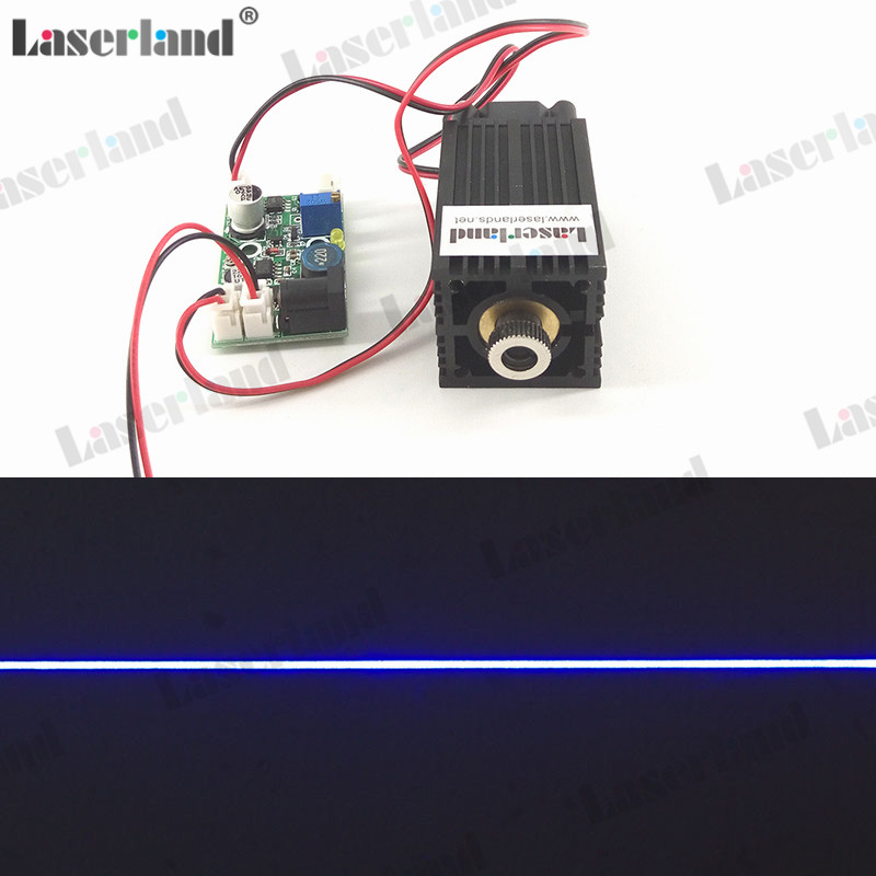 450nm adjustable focus one-line blue laser module laser TTL interface can be used for adjustable engraving
