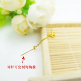 Золотые серьги с бантиком