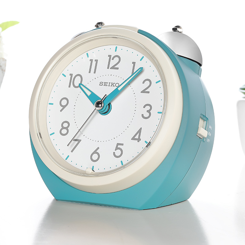 seiko fine work children sweep seconds silent bedroom bedside luminous greedy and strong sound intelligent male and female student alarm clock