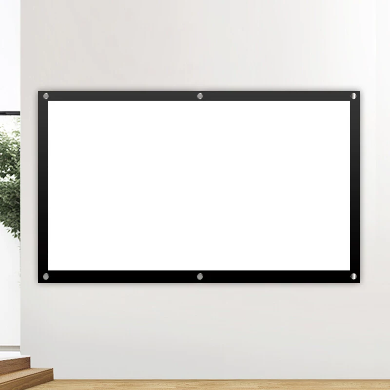 Проекционный экран Nut Projective Cloth 100-дюймовый ручной экран переносной уличный moveable анти-светлый экран простая складная толпа дома анти-светлый экран анти-стойла Проектор подвесной HD проектор