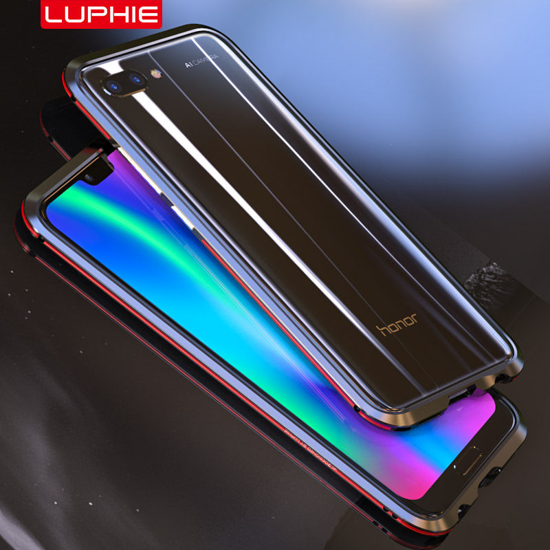 Luphie Bicolor Blade Sword Slim Light Aluminum Bumper Metal Shell Case for Huawei Honor 10