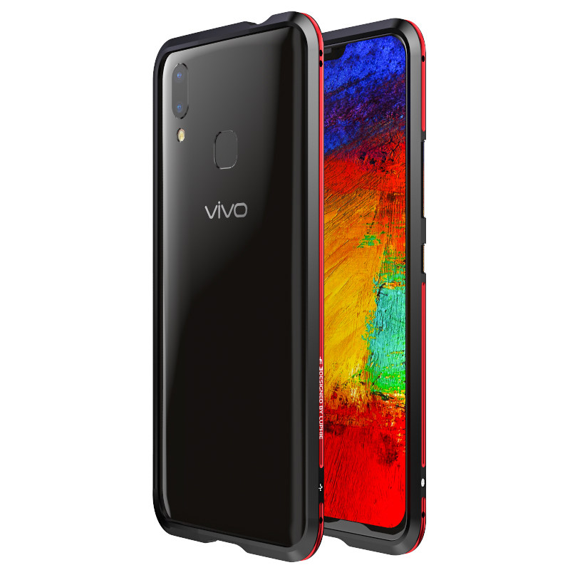 Luphie Bicolor Blade Sword Slim Light Aluminum Bumper Metal Shell Case for vivo X21 & vivo X21 UD