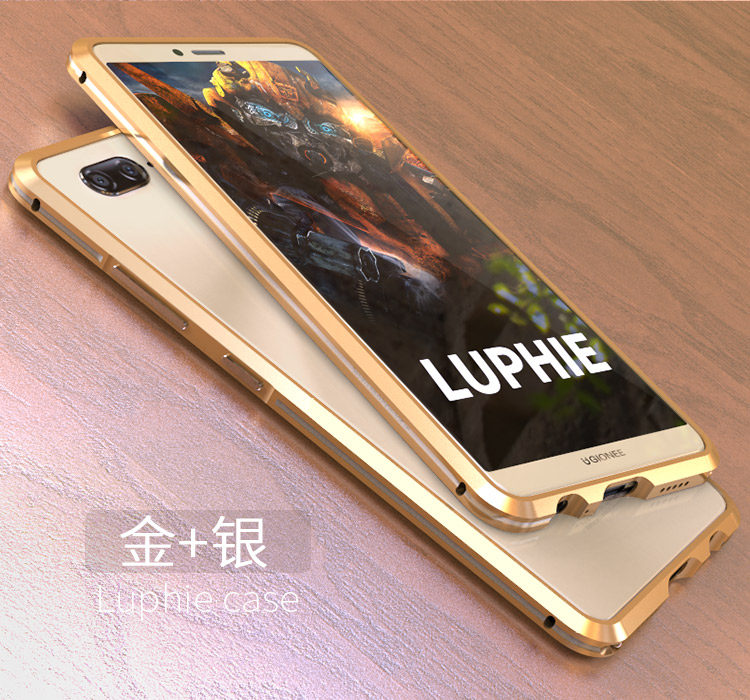 Luphie Bicolor Blade Sword Slim Light Aluminum Bumper Metal Shell Case for Gionee M7