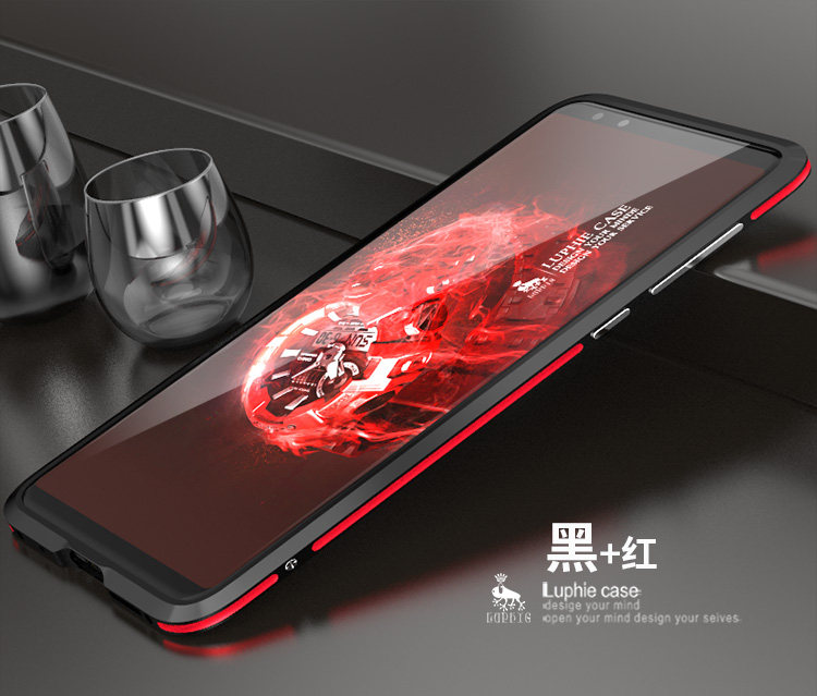 Luphie Bicolor Blade Sword Slim Light Aluminum Bumper Metal Shell Case for ZTE nubia Z17S & nubia Z17 miniS