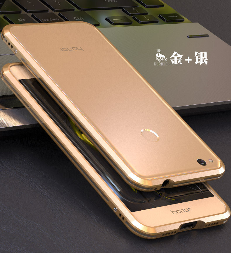 Luphie Bicolor Blade Sword Slim Light Aluminum Bumper Metal Shell Case for Huawei Honor 8 Lite