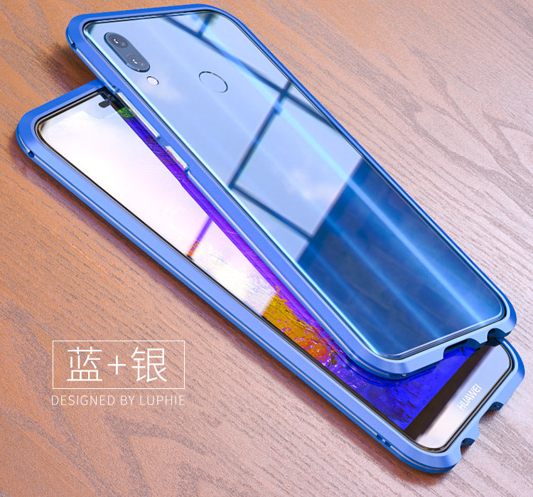 Luphie Bicolor Blade Sword Slim Light Aluminum Bumper Metal Shell Case for Huawei P20 Lite & Huawei nova 3e