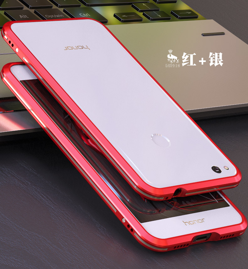 Luphie Bicolor Blade Sword Slim Light Aluminum Bumper Metal Shell Case for Huawei Honor 8 Lite