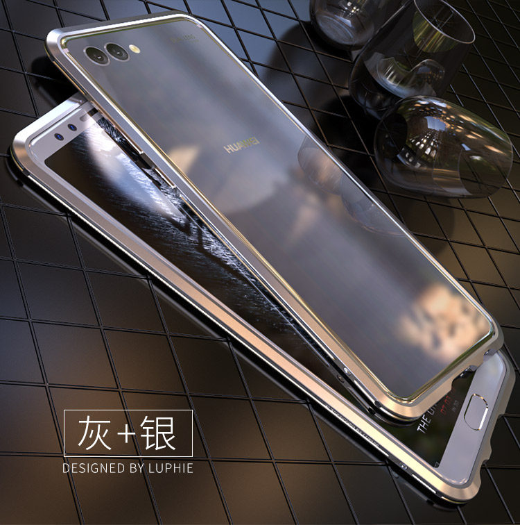 Luphie Bicolor Blade Sword Slim Light Aluminum Bumper Metal Shell Case for Huawei nova 2s