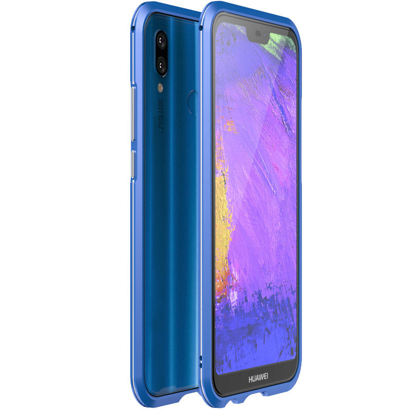 Luphie Bicolor Blade Sword Slim Light Aluminum Bumper Metal Shell Case for Huawei P20 Lite & Huawei nova 3e
