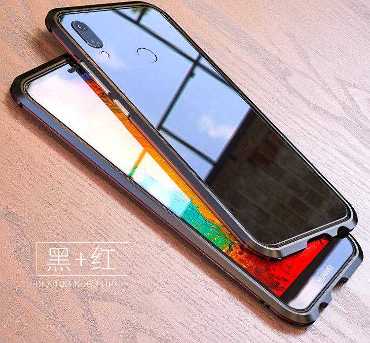 Luphie Bicolor Blade Sword Slim Light Aluminum Bumper Metal Shell Case for Huawei P20 Lite & Huawei nova 3e