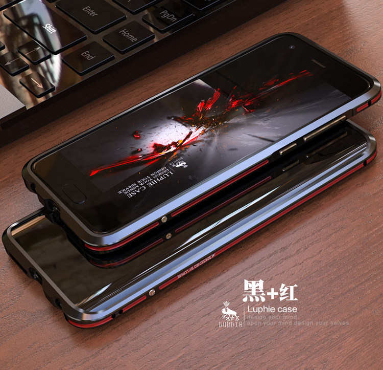 Luphie Bicolor Blade Sword Slim Light Aluminum Bumper Metal Shell Case for Huawei Honor 9