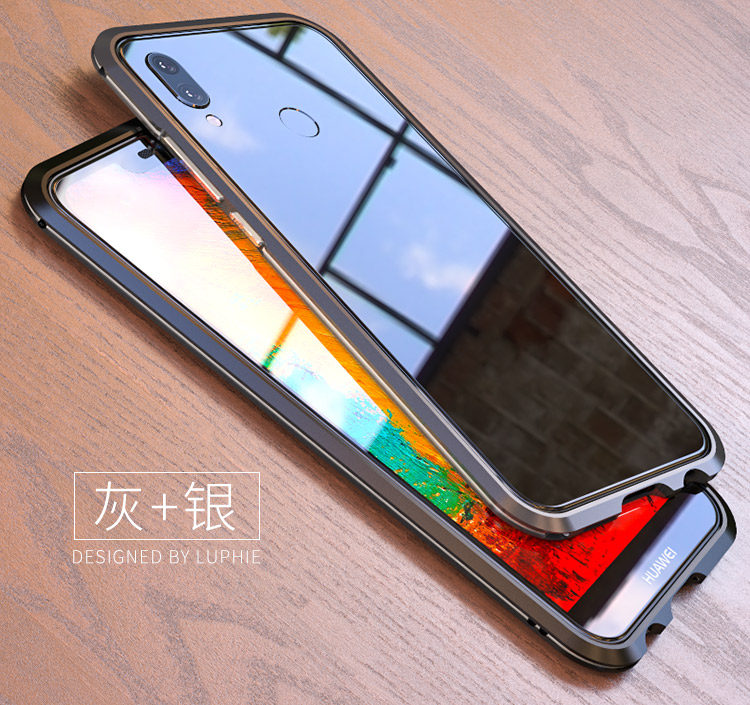 Luphie Bicolor Blade Sword Slim Light Aluminum Bumper Metal Shell Case for Huawei P20 Lite & Huawei nova 3e