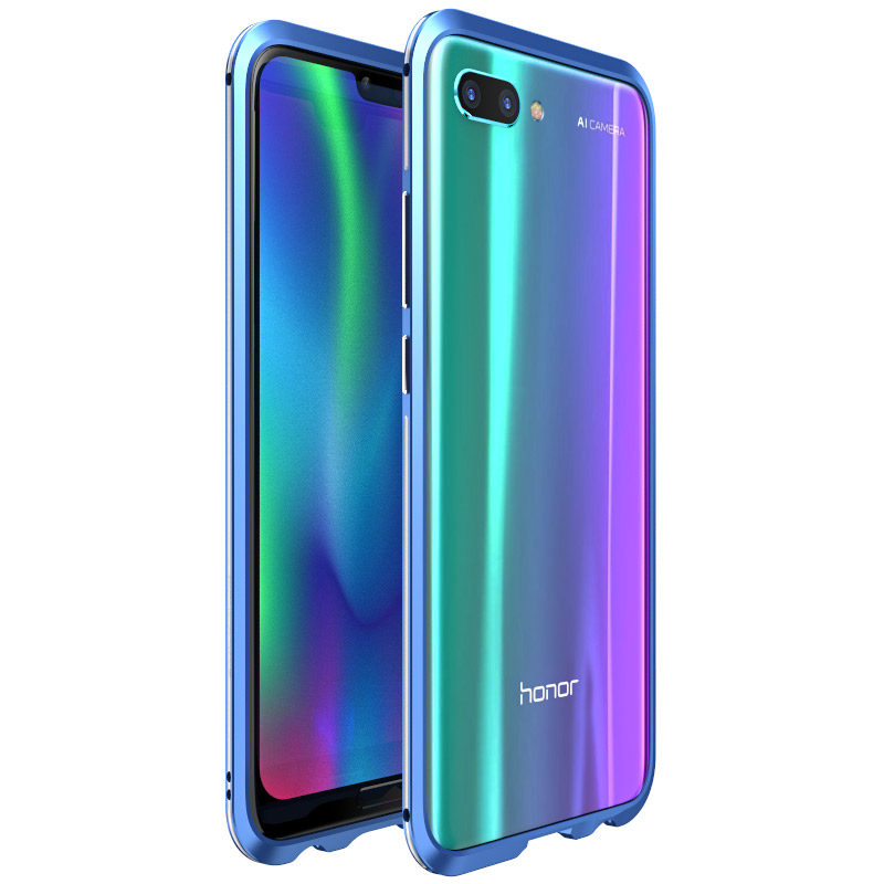 Luphie Bicolor Blade Sword Slim Light Aluminum Bumper Metal Shell Case for Huawei Honor 10