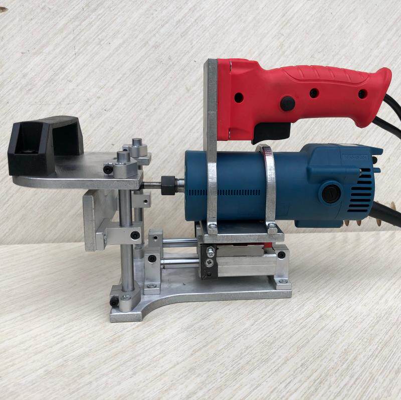 Woodworking tools Trimming machine Two-in-one slotting machine Fixture Hand-held invisible fastener Wardrobe cabinet board tenon side hole
