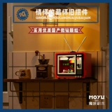 Ретро компьютер, большой цветной телевизор, стиральная машина, радио, строительные блоки, образовательные сборочные игрушки, креативная модель для мальчиков и девочек