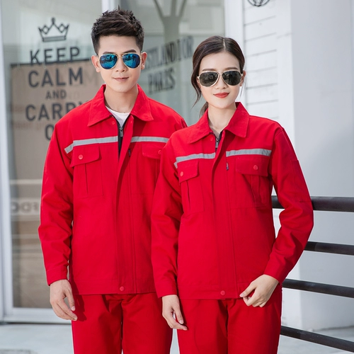 Хлопковый демисезонный светоотражающий износостойкий лонгслив подходит для мужчин и женщин, комбинезон, увеличенная толщина, делается под заказ, свободный крой