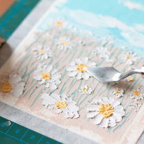 card 370g oil painting stick special paper blank art painting paper a4 heavy color crayon fine grain card paper 10*15