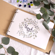 b5 nine-hole binder shell A4 detachable graduation season classmate record hand-painted watercolor marker student painting book