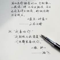 Poetry Jianghu calligraphy hard pen copying pen calligraphy calligraphy adult handwriting handwriting