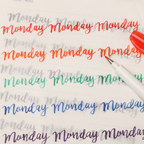 Beautiful brush font copy Brushletting Soft head pen practice copybook Poster English Copybook set