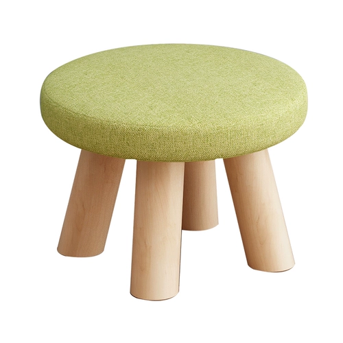 Маленький табурет, домашний, из цельного дерева, круглый, милый, детский, диван, табурет, детское кресло, модный, мультяшный, креативный, маленький табурет