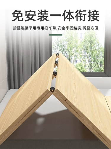 Складной закаленный дышащий защитный матрас для домашнего использования из натурального дерева