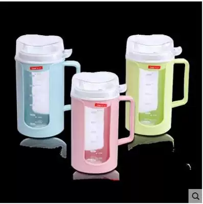 Lilac new glass oil pot leak-proof and non-side leakage soy sauce bottle oil Vinegar Jar Kitchen seasoning bottle fragrant oil jar seasoning pot