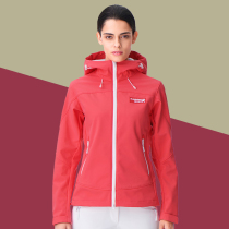 Running river rushing ladies warm winter soft shell coat E6182