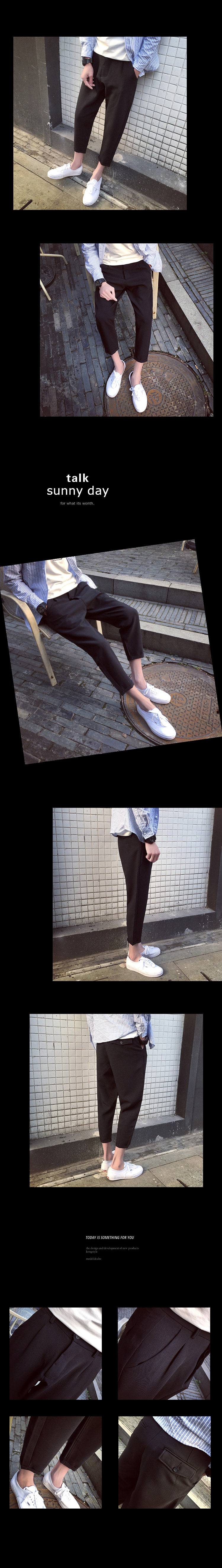 Pantalon en vrac pour adolescent en coton pour été - Ref 1487361 Image 14