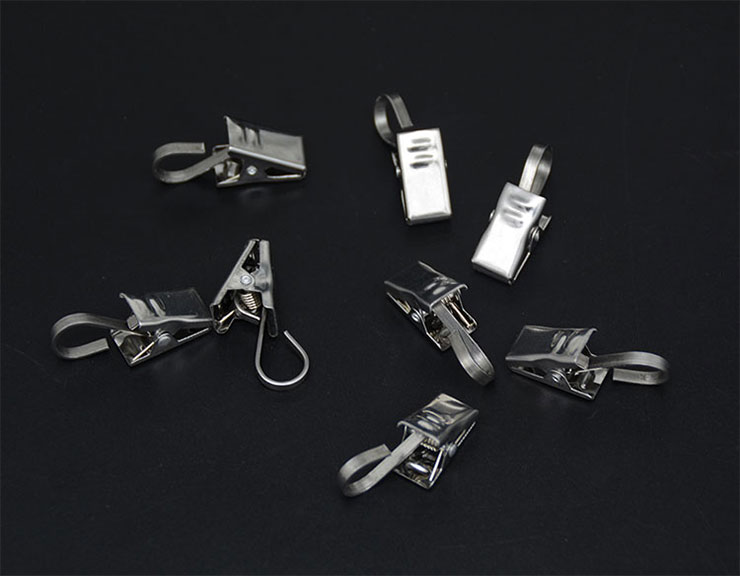 Trang chủ Cực kỳ cứng dày rỉ sét mạnh mẽ thép không gỉ rèm clip móc kim loại móc clip clip vải cung cấp đặc biệt - Phụ kiện rèm cửa thanh treo rèm cửa hà nội