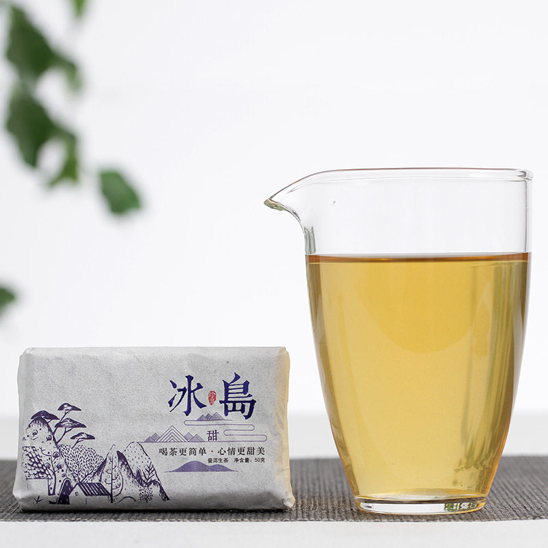 Чай Пуэр Raw Tea Brick 2020 Юньнань Линьцан Исландский сладкий чай Big Tree Old Tree Tea Пуэр Raw Tea Brick 50 г