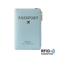 Синий кошелек с молнией