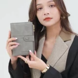 Японский чехол для паспорта с молнией, универсальная сумка для паспорта для путешествий, бумажник, анти-кража