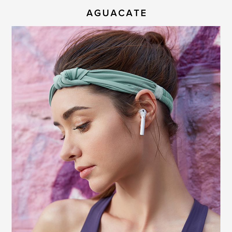 Mikello MIJILO Sports Headband Female SweatIng Headband Yoga Antiperspirant Belt Running Head Wearing 5CM Fitness Headband