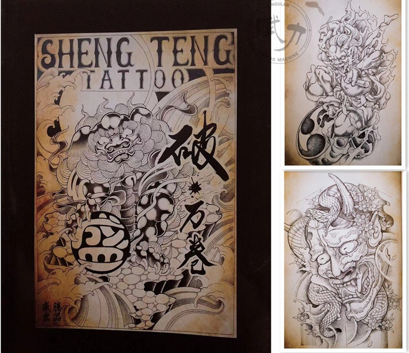 Tattoo Equipment Sketchbook Line Art Collection Full Back Flower Arm Designs Flower Arm Carp Wind God Warrior Tattoo Equipment Sketchbook Line Art Collection Full Back Flower Arm Designs Flower Arm Carp Wind God Warrior