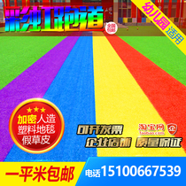 Emulation de la maternelle Lawn School Outdoor Playground Rainbow Runway Plastic Fake Turf Chiffre artificiel Carpet