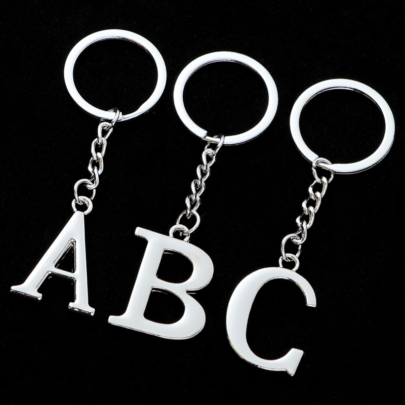 Creative Uppercase and Lowercase English Letter Keychains, Popular in Europe and America, Commemorative Gift Keychains, Name Letter Pendants