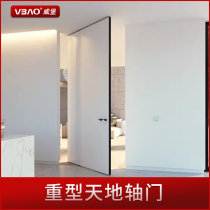 Super-heavy heaven and earth shaft hinge automatic behind closed machine large bearing center-axis rotary close chamber door spring invisible door