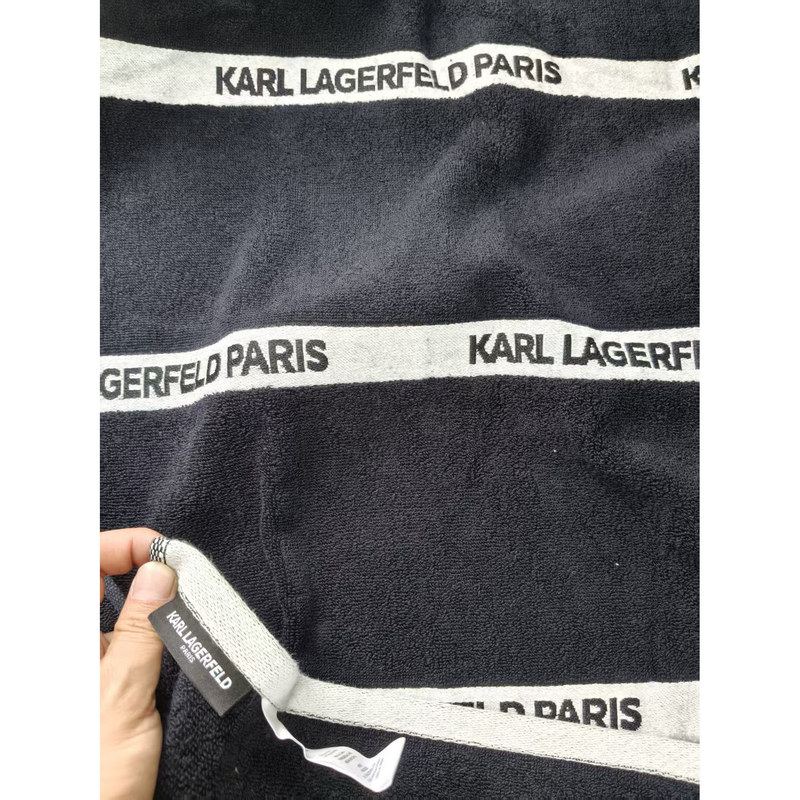 Brand New with Free Shipping, Karl Lagerfeld Lafayette Pure Cotton Towel, Light Luxury Business Towel, Luxury Product, Absorbent and Soft