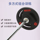 Large Hole Pu Barbell Plates for Home Fitness, Odorless Rubber-Coated Barbell Plates, Weightlifting Olympic Bar Hand Grips, Cast Iron Dumbbell Plates