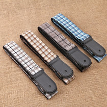 Cotton and linen plaid ukulele strap ukulele ukulele small guitar strap