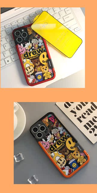 Drew Hone Nice Silicone Frame Back Decal Sticker Removable Kickstand Bracket 13, 13 Mini, 13 Pro, 13 Pro Max iPhone Case