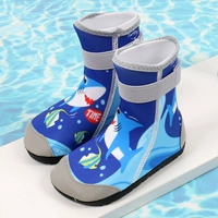 Высокие сапоги, акула на липучке