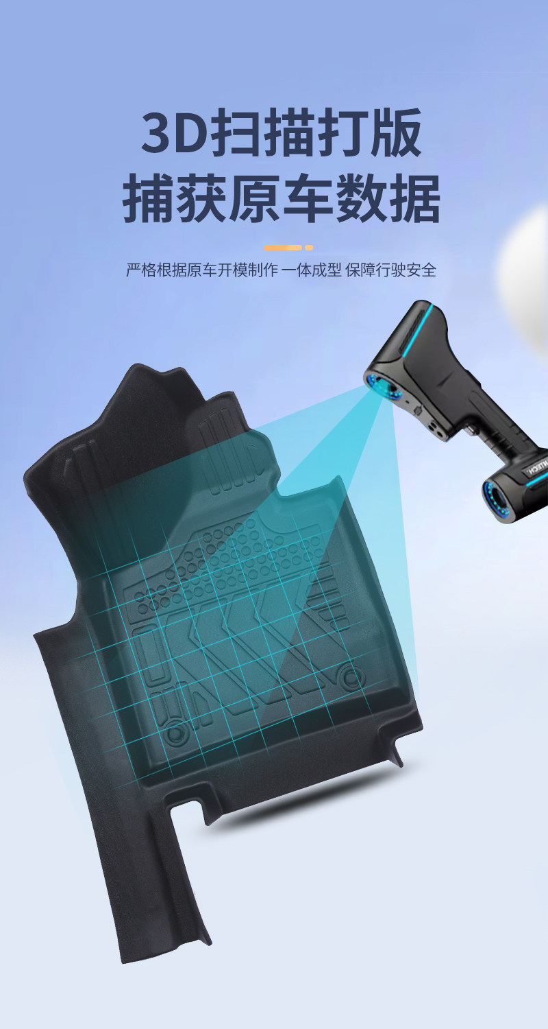 26 New Models of Wuling Rongguang Ev Floor Mats, New Energy Pure Electric Full-Cover Rear Compartment Mats, Tpe Wear-Resistant, Waterproof, Odorless, for Cargo Use