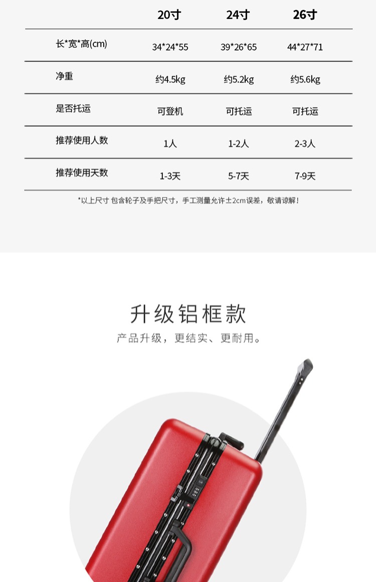 Vali in lưới màu đỏ nữ cá tính trường hợp xe đẩy phổ quát bánh xe sáng tạo vali sinh viên thương hiệu mật khẩu hộp nam vali màu hồng