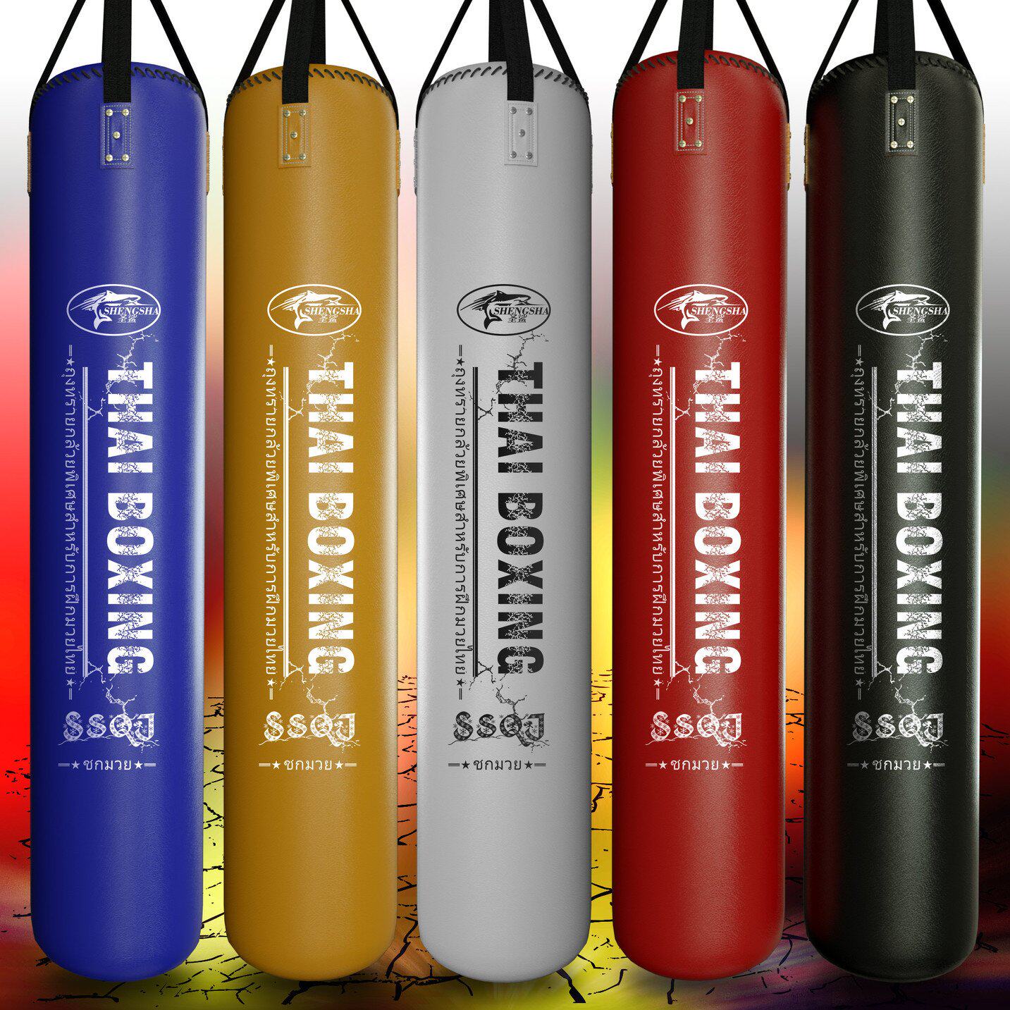 Saint Shark Thai boxing sandbag suspension of ultra-fiber solid bag suspension training equipment for household customization