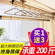 Hand-cranked clothes hanger Lifting balcony stainless steel rocker laundry room drying rack drying rack