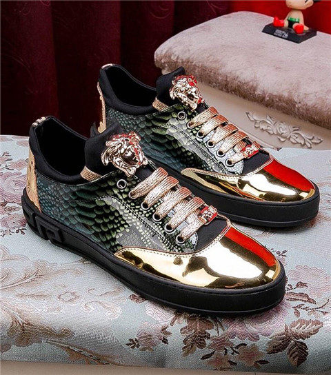 European Station Tide Shoes 2019 Spring new Versailles Sport Leisure shoes Medutha bright face Fashion Low Slip Plate Shoes