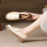 Обувь, японские флисовые туфли для кожаной обуви на платформе в английском стиле, из натуральной кожи, осенняя, в британском стиле