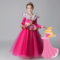  Elo princess dress Frozen performance costume Fairy tale dress Childrens Lepe skirt Little Mermaid dress
